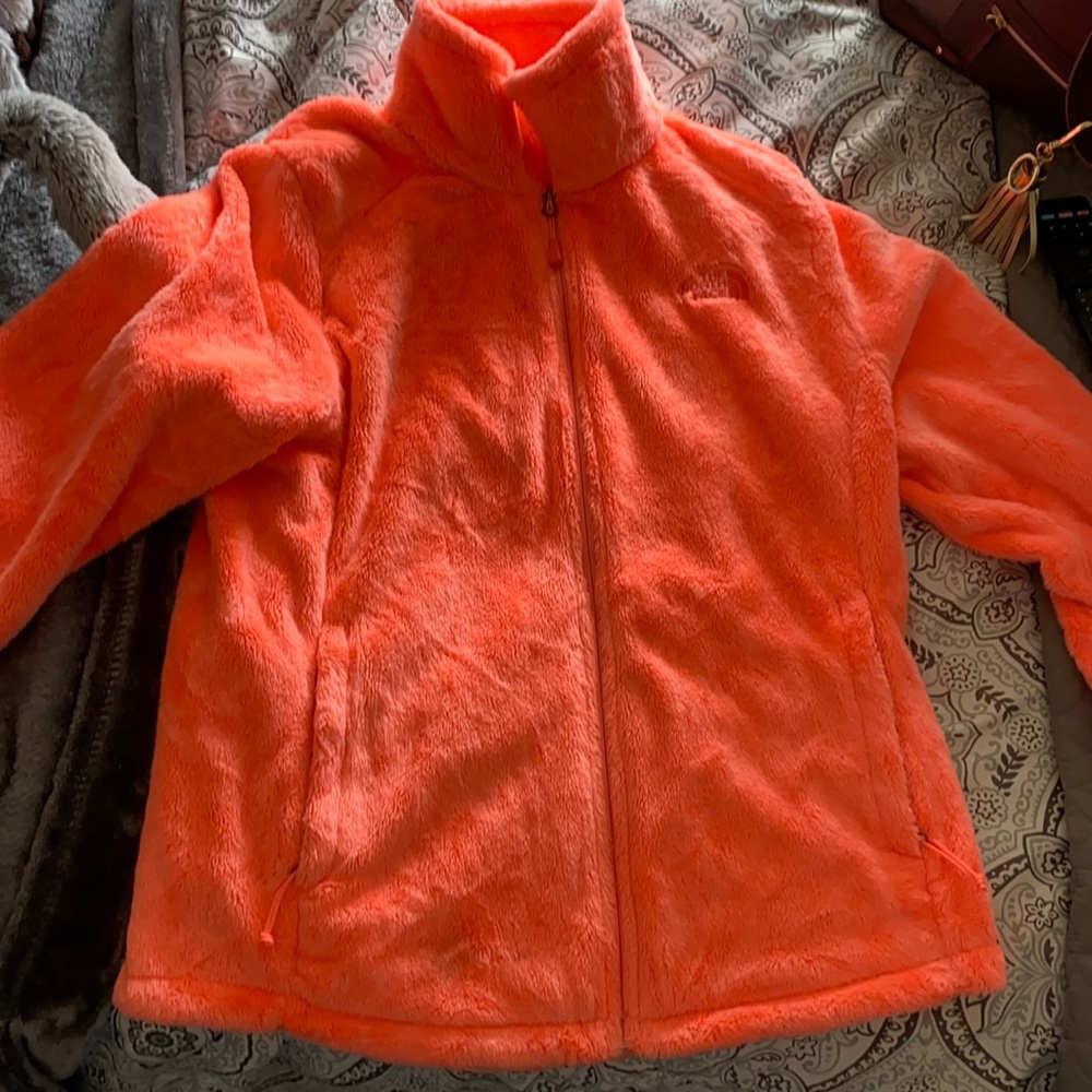 Neon pink North face jacket